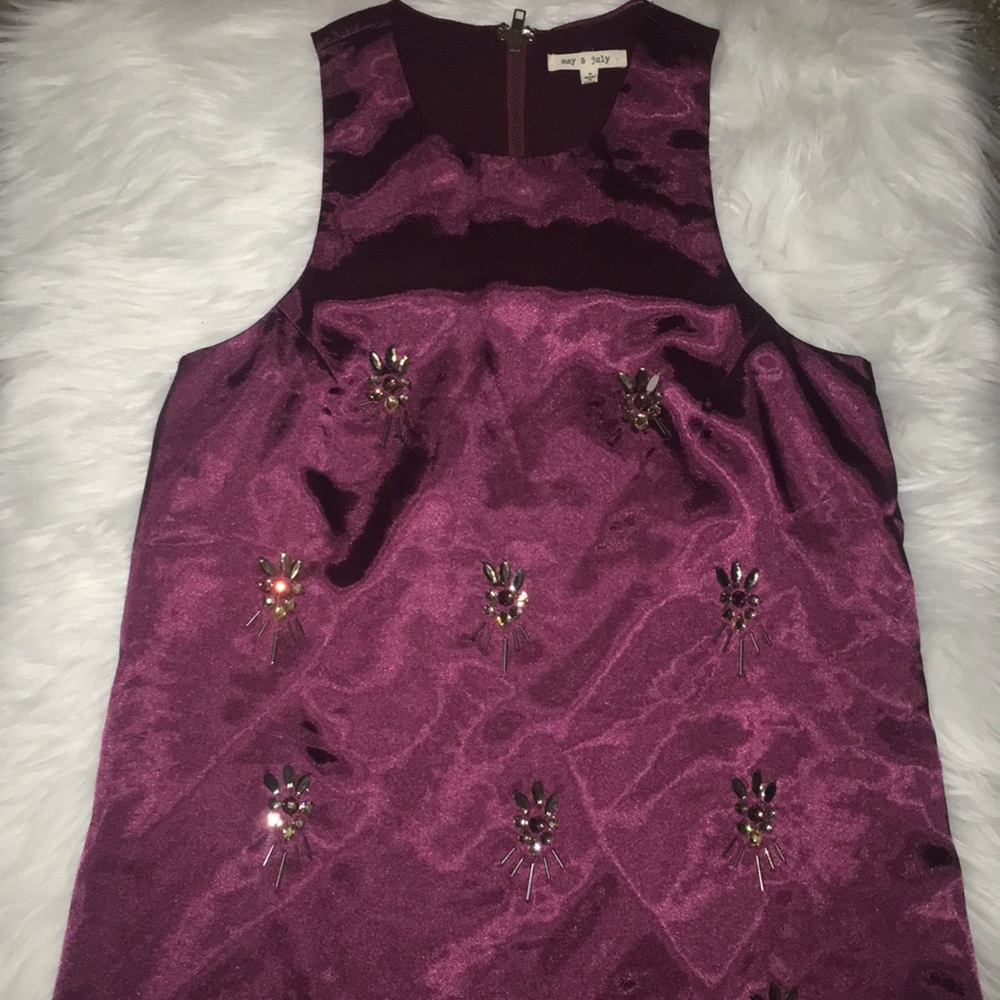 Beautiful floral beaded dress size M